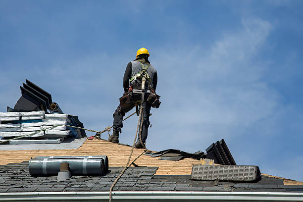 Professional Metal Roofing technician working in Sebago, ME
